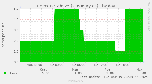 Items in Slab: 25 (21696 Bytes)