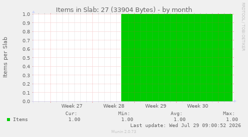 Items in Slab: 27 (33904 Bytes)