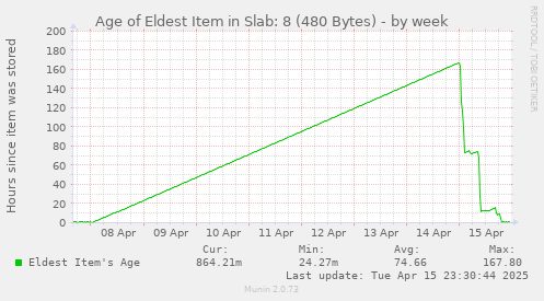 Age of Eldest Item in Slab: 8 (480 Bytes)